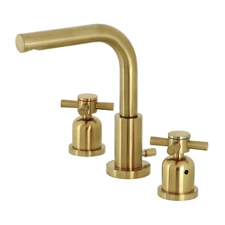 Fauceture FSC8953DX 8" Widespread Bathroom Faucet, Brushed Brass FSC8953DX